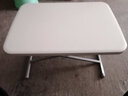 凱帝圣飛升降折疊桌電腦桌書(shū)桌學(xué)習桌寫(xiě)字桌戶(hù)外可移動(dòng)床上床邊桌便攜茶幾 白色大號 71*50 [3檔 53/64/72cm] 曬單實(shí)拍圖