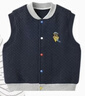 汪汪隊立大功兒童馬甲A類(lèi)夾絲V領(lǐng)外穿夾棉秋冬款兒童背心寶寶坎肩 深藍 110 曬單實(shí)拍圖