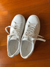 FEDfed女鞋真皮平底厚底運動(dòng)休閑鞋女德訓鞋小白鞋板鞋女 白色  38 曬單實(shí)拍圖