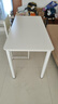 依戀達書(shū)桌學(xué)生家用書(shū)房?jì)和瘜?xiě)字桌簡(jiǎn)約電腦桌學(xué)習梳妝臺一體臥室桌子 云霧白+白色烤漆 120*60cm 曬單實(shí)拍圖