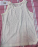 JANUS挪威 兒童背心 美利奴羊毛速干涼感透氣 男女童無(wú)袖運動(dòng)衣打底衫 白色170 130 碼(110-120cm) 曬單實(shí)拍圖
