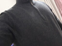 杉杉針織衫100純羊毛衫男秋冬加厚保暖半拉鏈通勤毛衣打底衫毛衫外套 曬單實(shí)拍圖