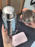 純鈦保溫杯雙層純鈦保溫燜茶杯磁吸蓋茶水分離鈦杯便攜保溫水杯子 寶相藍300ml-1 曬單實(shí)拍圖