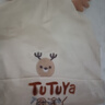 MINI TUTUYA嬰兒帽子春秋薄款0-3個(gè)月胎帽護鹵門(mén)男寶寶新生兒秋冬季帽透氣1歲 小鹿角-水稻白 （帽子+口水巾）大碼 曬單實(shí)拍圖