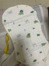 童泰嬰兒枕頭四季純棉新生寶寶云片枕防吐奶枕片紗布小枕巾吸汗巾 綠色 39x25cm 曬單實(shí)拍圖