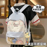 威納登可愛(ài)學(xué)院書(shū)包女初中生小學(xué)生百搭背包少女透明雙肩包小食量痛包 奶藍色（不帶掛件） 曬單實(shí)拍圖