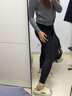 笙格兒德絨秋褲女加絨打底褲春薄絨褲內穿大碼緊身線(xiàn)褲保暖褲子女秋冬季 黑色 L(95-115)斤 曬單實(shí)拍圖