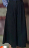 優(yōu)衣庫合作款/女裝打褶裙褲/高腰休閑褲褲子25秋冬新款479698 09 黑色 M /160/68A 曬單實(shí)拍圖