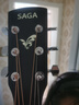 SAGA薩伽吉他云杉木SA600C原木色入門(mén)民謠40英寸初學(xué)送禮包教學(xué) 曬單實(shí)拍圖