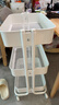 宜家（IKEA）拉斯克家居小推車(chē)三層置物架移動(dòng)茶水桌客廳咖啡桌廚房?jì)ξ锸占{架 【升級款】白色大號 35*45*77cm 曬單實(shí)拍圖