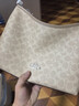 蔻馳（COACH）【品牌直供】女士LAUREL中號手提單肩斜挎流浪包沙黃色CV975 曬單實(shí)拍圖