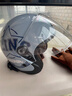 野馬（YEMA）頭盔3c認證新國標A類(lèi)633S 秋冬季男女通用電動(dòng)摩托車(chē)安全帽防凍保暖防霧3/4盔 悅動(dòng)灰復古星 曬單實(shí)拍圖