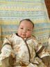 歐孕（OUYUN）嬰兒睡袋秋冬兒童暖姜恒溫防踢被1-3歲寶寶薄夾棉一體睡袋 松鼠65 曬單實(shí)拍圖