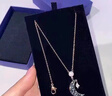 施華洛世奇（SWAROVSKI） 施華洛世奇 SWAROVSKI SYMBOL 項鏈 星月造型 幻夜黑 5429737 曬單實(shí)拍圖