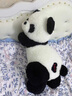 RWTW毛絨玩具大號可愛(ài)熊貓玩偶公仔女生陪睡抱枕送女朋友生日禮物 熊貓趴趴LOVE 1.6米 曬單實(shí)拍圖