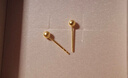 六福珠寶福滿(mǎn)傳家系列足金簡(jiǎn)約小圓珠黃金耳釘耳飾一對 計價(jià) L07TBGE0006A 0.92克(含工費210元) 小版配硅膠耳堵 曬單實(shí)拍圖