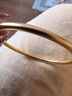 金至尊（3DG Jewellery）圓滿(mǎn)福鐲黃金手鐲古法3D硬足金素圈手鐲送女友老婆生日禮物計價(jià) 54圈-金重11.49克（配珠寶禮盒） 曬單實(shí)拍圖