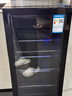 新飛（frestec）冰吧冷藏柜保鮮柜 歐式恒溫紅酒柜酒店家用客廳冰箱迷你小型單門(mén)辦公室保鮮展示留樣茶葉飲料柜 132升黑內膽【冷藏+微冷凍+帶燈+帶鎖】 曬單實(shí)拍圖