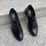 七匹狼男鞋冬季2025新款皮鞋男頭層牛皮正裝西裝皮鞋黑色軟底商務(wù)休閑鞋 黑色 41 曬單實(shí)拍圖