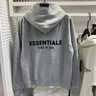 Essentials復線(xiàn)ESS植絨字母連帽衛衣潮牌高街寬松休閑美式男女情侶套頭衫 深灰色【常規薄款】 3XL  重磅純棉【高版本】 曬單實(shí)拍圖