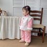 G.duck小黃鴨漢服女童秋冬套裝周歲禮服女寶寶加絨夾棉中國風(fēng)唐裝兩件套 粉色套裝 80 7-11月(建議寶寶75-85cm)cm 曬單實(shí)拍圖
