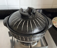 萬(wàn)古窯日本原裝進(jìn)口萬(wàn)古燒砂鍋老式陶瓷土鍋日式家用燃氣灶煲湯煲仔飯 黑十草7號1-2人用 1.5L 曬單實(shí)拍圖