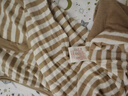金三塔背心女真絲桑蠶絲條紋針織打底秋冬內搭上衣 米駝條紋 L 曬單實(shí)拍圖
