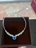 周大生海洋之心碎銀子珍珠項鏈女純銀玉髓鎖骨鏈生日禮物送女友 曬單實(shí)拍圖