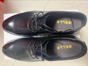 百麗男鞋商務(wù)正裝皮鞋休閑增高軟底真皮鞋A0917 黑色-內增高 41 曬單實(shí)拍圖