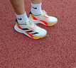 adidas ADIZERO BOSTON 12超輕緩震回彈馬拉松玻纖柱跑鞋阿迪達斯 象牙白/黑色/橙紅   42 曬單實(shí)拍圖
