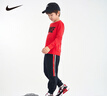 NIKE 耐克童裝男女童長(cháng)袖T恤+長(cháng)褲2件套2025春季兒童套裝 正黑色 120 /60 【建議身高110-116cm】 曬單實(shí)拍圖