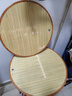 拜杰 餃子墊蓋簾40+44cm套裝 家用圓形雙層竹制水餃盤(pán)餃子簾 曬單實(shí)拍圖