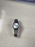 依波（EBOHR）大師系列女士石英表精致小巧雙歷防水手表送女友七夕禮物 白盤(pán) 50030224 曬單實(shí)拍圖