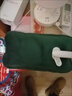 ?3C防爆?熱水袋 充電加長(cháng)特大號暖水袋 暖被窩肚子電暖寶暖手寶 特大號寶寶絨光袋綠色（智能防爆） 曬單實(shí)拍圖