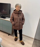 唐致中老年羽絨服女短款新中式媽媽冬季外套60歲老人奶奶太太加厚冬裝 【新國標90絨】咖色 3XL 【建議121-135斤】送運費險 曬單實(shí)拍圖