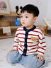 波步（BORBOON B）男童套裝秋冬2026加絨兩件套男寶寶紅色新年衣服毛衣嬰兒保暖冬裝 【紅條紋】6660 90 曬單實(shí)拍圖