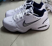 耐克輕便訓練鞋老爹鞋冬季健身緩震運動(dòng)NIKE MONARCH 4 415445 102白色/金屬銀/深藏青 38.5 (240mm) 曬單實(shí)拍圖