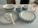 樹(shù)芒碗盤(pán)餐具奶油風(fēng)家用碗碟碗筷碗套裝喬遷結婚送禮 【湯碗禮盒裝】6人食 26件套 破損包賠贈送運費險 曬單實(shí)拍圖