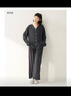 無(wú)印良品（MUJI）女式柔軟針織前開(kāi)睡衣套裝女士家居服女款女裝25年秋季 FD32CC5A 炭灰色 S -M 上裝160/84A 下裝160/66A 曬單實(shí)拍圖