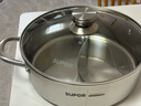 蘇泊爾SUPOR 304不銹鋼直型火鍋加厚鴛鴦鍋28CM電磁爐湯鍋ET28AAS03 曬單實(shí)拍圖