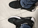 鴻星爾克男鞋氣墊運動(dòng)鞋休閑鞋黑色防滑減震跑鞋軟底回彈輕便跑步鞋子男 曬單實(shí)拍圖