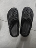 涼拖鞋男士外穿EVA拖鞋男沙灘鞋居家涼拖女拖鞋軟底一字拖洞洞鞋 黑色 42 【42-43碼】 曬單實(shí)拍圖