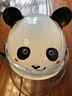 LIJLA新國標3C認證兒童電動(dòng)車(chē)頭盔3-8歲四季通用可愛(ài)小孩子安全帽 白色熊貓【四季款+可拆卸護耳】 茶色防嗮短鏡面 曬單實(shí)拍圖