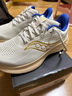 Saucony索康尼RIDE 18馭途18男女同款緩震慢跑訓練跑步鞋 淺卡基 42 曬單實(shí)拍圖