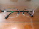 奧杰近視眼鏡男有度數超輕半框近視鏡可配100 150 200 250 300 350度 鏡片折射率1.56（較?。?雙眼近視-150度 (含鏡盒鏡布) 曬單實(shí)拍圖