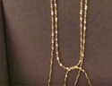周大生18K金項鏈黃色滿(mǎn)天星素鏈K金細鏈送女友生日禮物約0.95g 曬單實(shí)拍圖