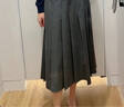 優(yōu)衣庫女裝寬褶中裙/半身裙裙子25秋冬新款479916 08 深灰色 L /160/72A 曬單實拍圖