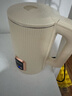 志高（CHIGO）燒水壺1.8L電熱水壺保溫一體全自動(dòng)恒溫電熱水壺家用熱水壺自動(dòng)斷電雙層防燙TH185B-01B 曬單實(shí)拍圖