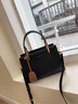 海青藍 CYANINE SEA奢侈包包女款2025年斜挎包女士通勤手提單肩包生日禮物送女友老婆 黑色 品牌禮盒裝 曬單實(shí)拍圖