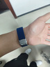 適配卡西歐表帶男橡膠硅膠帶BEM501/506/劍魚(yú)efr303 1374手表鏈22 藍色+銀色加厚扣 22mm 曬單實(shí)拍圖